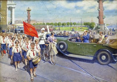 Zahraniční turisté v Leningradu od Ivan Alexeyevich Vladimirov