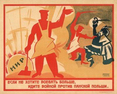 Pokud už nechceš bojovat, jdi bojovat proti Polsku, 1920. od Ivan Andreevich Malyutin
