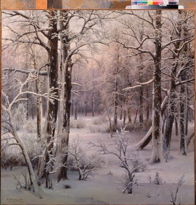 Frost (jinovatka) - obraz Ivana Avgustoviče Velze (1866-1926), olej na plátně od Ivan Avgustovich Velz