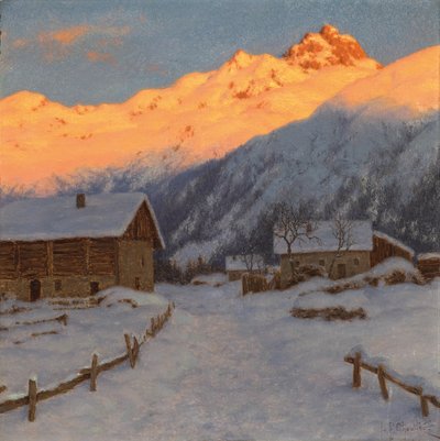 Večer na hoře, Haute-Savoie od Ivan Fedorovich Choultse