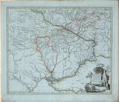 Obecná mapa gubernie Novorossijsk, 1779. od Ivan Ivanovich Islenyev