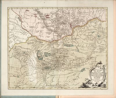 Mapa řeky Irtysh, jižní část sibiřské gubernie, 1777. od Ivan Ivanovich Islenyev