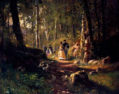 Procházka lesem, 1869 od Ivan Ivanovich Shishkin
