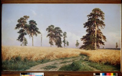 Champ de Seigle (pole Rieu) - Peinture de Ivan Ivanovič Shishkin (Chichkine) (1832-1898), huile sir toile od Ivan Ivanovich Shishkin