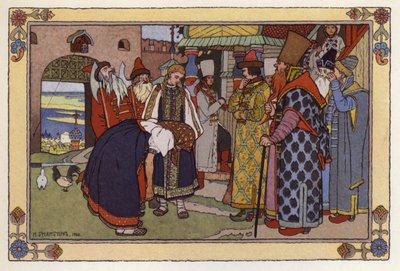 Ilustrace pro Vasilisu The Beautiful od Ivan Yakovlevich Bilibin