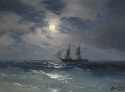 Brig Mercury od Ivan Konstantinovich Aivazovsky