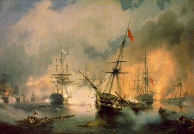 Bitva o Navarino od Ivan Konstantinovich Aivazovsky