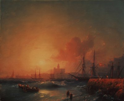 Malaga, 1854 od Ivan Konstantinovich Aivazovsky