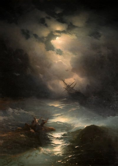 North Sea Storm od Aivazovského, Ivan Konstantinovič (1817-1900) od Ivan Konstantinovich Aivazovsky