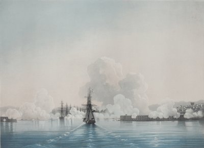 Sevastopol. Fort Constantine. Fort Nicholas, 50. léta 19. století od Ivan Konstantinovich Aivazovsky
