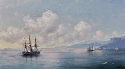 Loď z krymského pobřeží, 1881. od Ivan Konstantinovich Aivazovsky