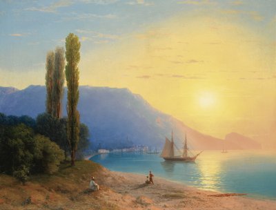 Západ slunce nad Jaltou od Ivan Konstantinovich Aivazovsky