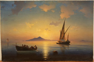 Neapolský záliv par Ajvazovskij, Ivan Konstantinovič (1817-1900) od Ivan Konstantinovich Aivazovsky