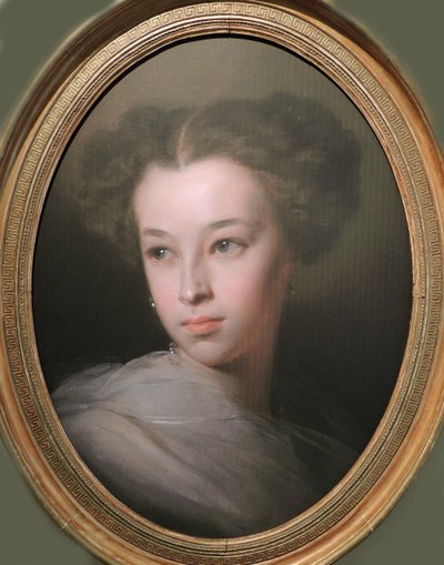 Portrét Natalie Alexandrovna Pushkina, hraběnka z Merenbergu 1836-1913, dcera básníka, 1849 od Ivan Kosmich Makarov