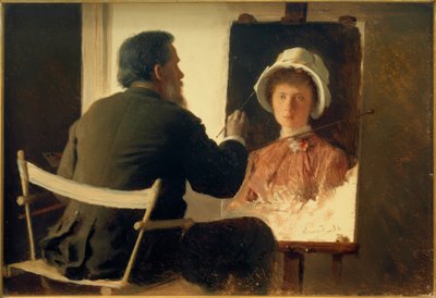 Kramskoi, zobrazující jeho dceru od Ivan Nikolaevich Kramskoy