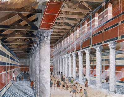 Lázeňská bazilika, římské město Wroxeter od Ivan Lapper