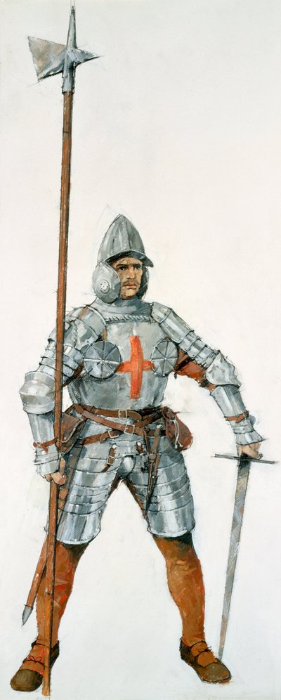 Anglický voják, bitva u Flodden Field, 1513, c1990-2010. od Ivan Lapper