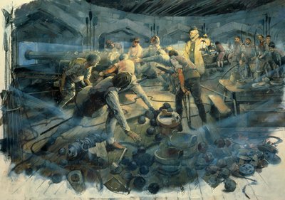 Zámek Pendennis Gun Deck, konec 40. let 16. století, c1990-2010 od Ivan Lapper