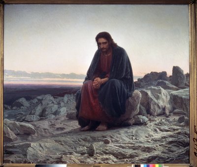 Kristus na poušti od Ivan Nikolaevich Kramskoy