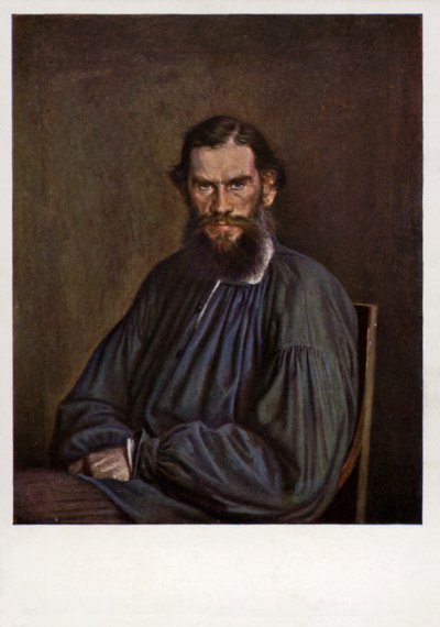Lev Tolstoj, ruský prozaik, povídkář a dramatik od Ivan Nikolaevich Kramskoy