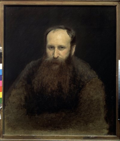 Portrét umělce Vasilije Vereščagina (1842-1904) (Portrét umělce V. Verščagina). obraz Ivana Nikolajeviče Kramského (1837-1887), olej na plátně od Ivan Nikolaevich Kramskoy
