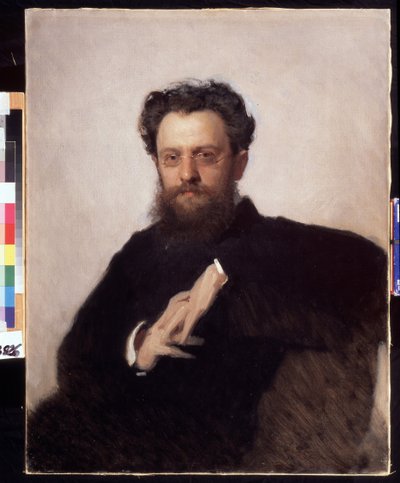 Portrét historika umění, profesora Adriana (Adriena) Prakhova (1846-1916) (Portrét historika umění, profesora A. Prakhova). Obraz Ivan Nikolajevič Kramskoj (1837-1887), olej na plátně od Ivan Nikolaevich Kramskoy