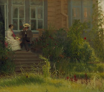 Umělci Dacha v Siverskaya, 1883 od Ivan Nikolaevich Kramskoy