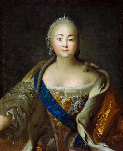 Portrét císařovny Alžběty 1709-1762, 50.-60. léta 18. století. od Ivan Petrovich Argunov