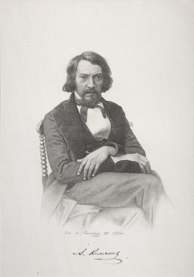 Portrét Alexeje Stěpanoviče Chomjakova, 1879 od Ivan Petrovich Pozhalostin