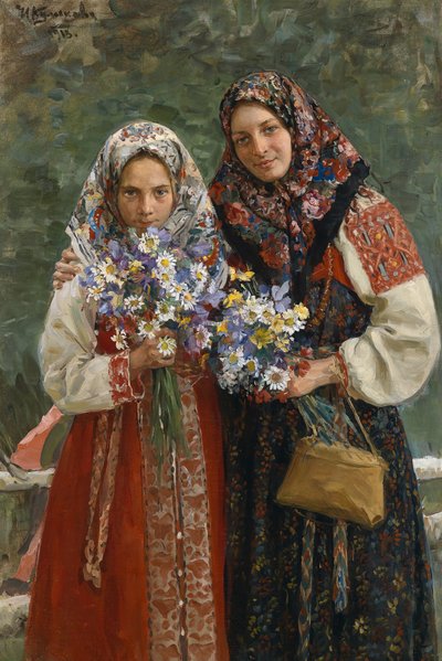 Luční květiny, 1913 od Ivan Semyonovich Kulikov
