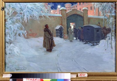 "Příchod vězňů do káznice" od Ivan Silych Goriuschkin-Sorokopudov