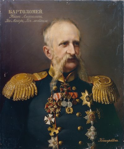 Portrét Ivana Alexejeviče Bartoloměje 18131870, 60. léta 19. století od Ivan Stepanovich Ksenofontov