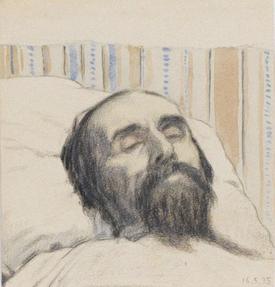 Malevich na smrtelné posteli od Ivan Vassilyevich Klyun