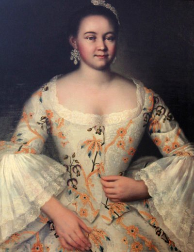 Stepanida Stepanovna Yakovleva, c1757-k1761 od Ivan Vishnyakov