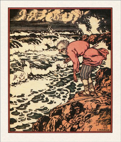 Ilustrace k Pohádce o rybáři a rybě, 1933 od Ivan Yakovlevich Bilibin