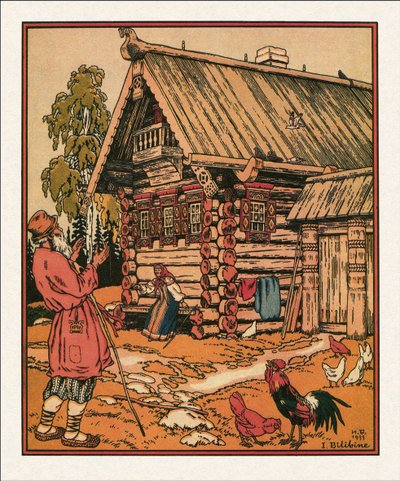 Ilustrace k Pohádce o rybáři a rybě, 1933 od Ivan Yakovlevich Bilibin
