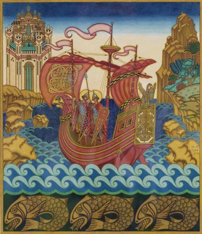 Loď od Ivan Yakovlevich Bilibin