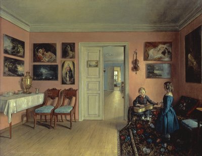 V pokoji umělců, 1855 od Iwan Chrutsky