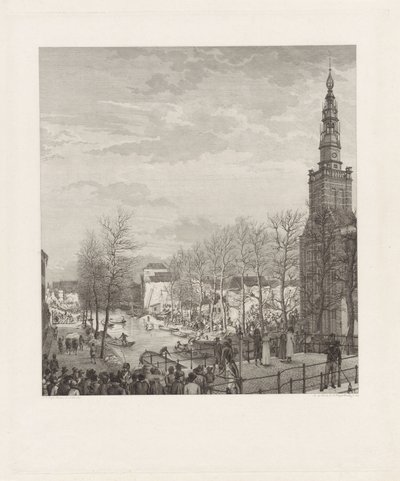 Devastace na Steenschuur po katastrofě střelného prachu v Leidenu, 1807 od Izaak Jansz. de Wit