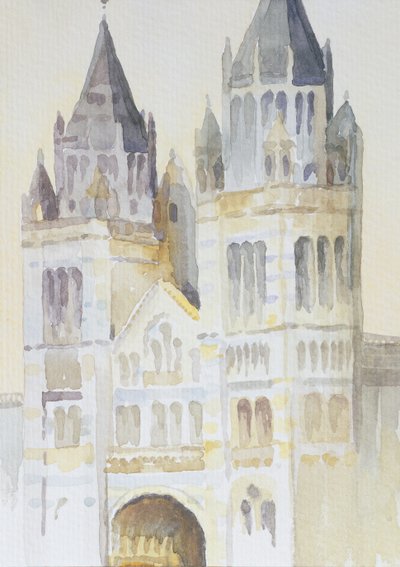 Hlavní vchod do The Natural History Museum, Londýn, Daytime, 1994 (wc na papíře) od Izabella Godlewska de Aranda