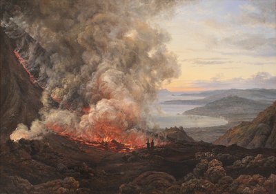 Erupce sopky Vesuv od Johan Christian Dahl