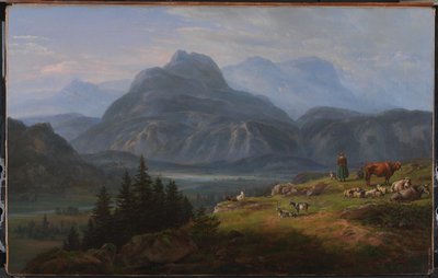 Údolí Etsch poblíž Rovereda od Johan Christian Dahl