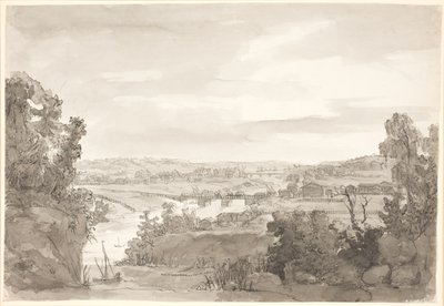 Pohled na Kongsberg, Norsko od Johan Christian Dahl