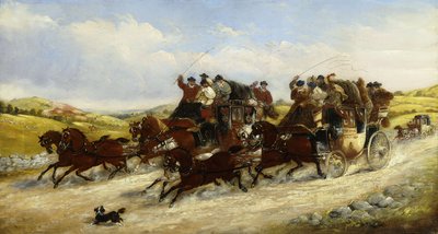 Závod mezi Liverpoolem a Manchesterem s honbou za hranicemi, 1880 od J.C. Maggs