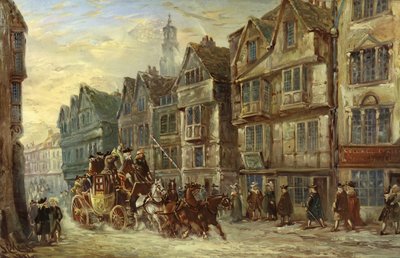 Wych Street, Strand, Londýn, Days of Hogarth od J.C. Maggs