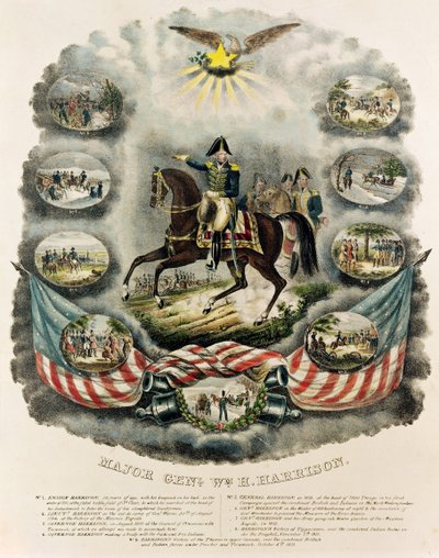 Generálmajor William Henry Harrison, kolem roku 1813 od J.C. Richard