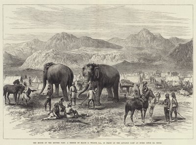 Ústa Khyberského průsmyku, před Advance Camp v Hurri Singh Ka Bourj od J.C. Wilson