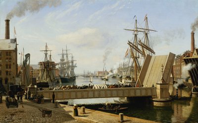 Pohled na Kodaň s Knippelsbro, 1882 od J.E. Carl Rasmussen