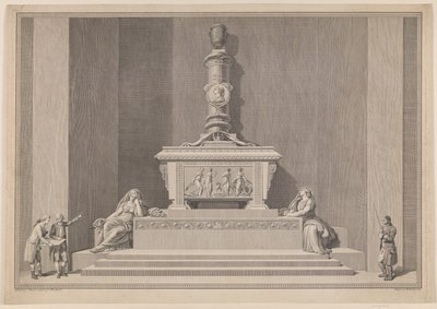 Hrobový pomník Frederika V. v katedrále v Roskilde od J.F. Clemens