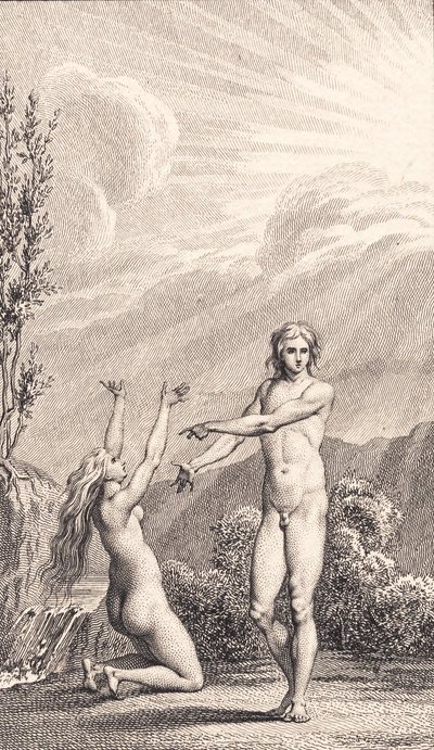 Ilustrace k Ewaldovu "Adam a Eva". II od J.F. Clemens